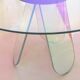 Shimmer Circular Table Made of Art Glass and Desgined by Patricia Urquiola