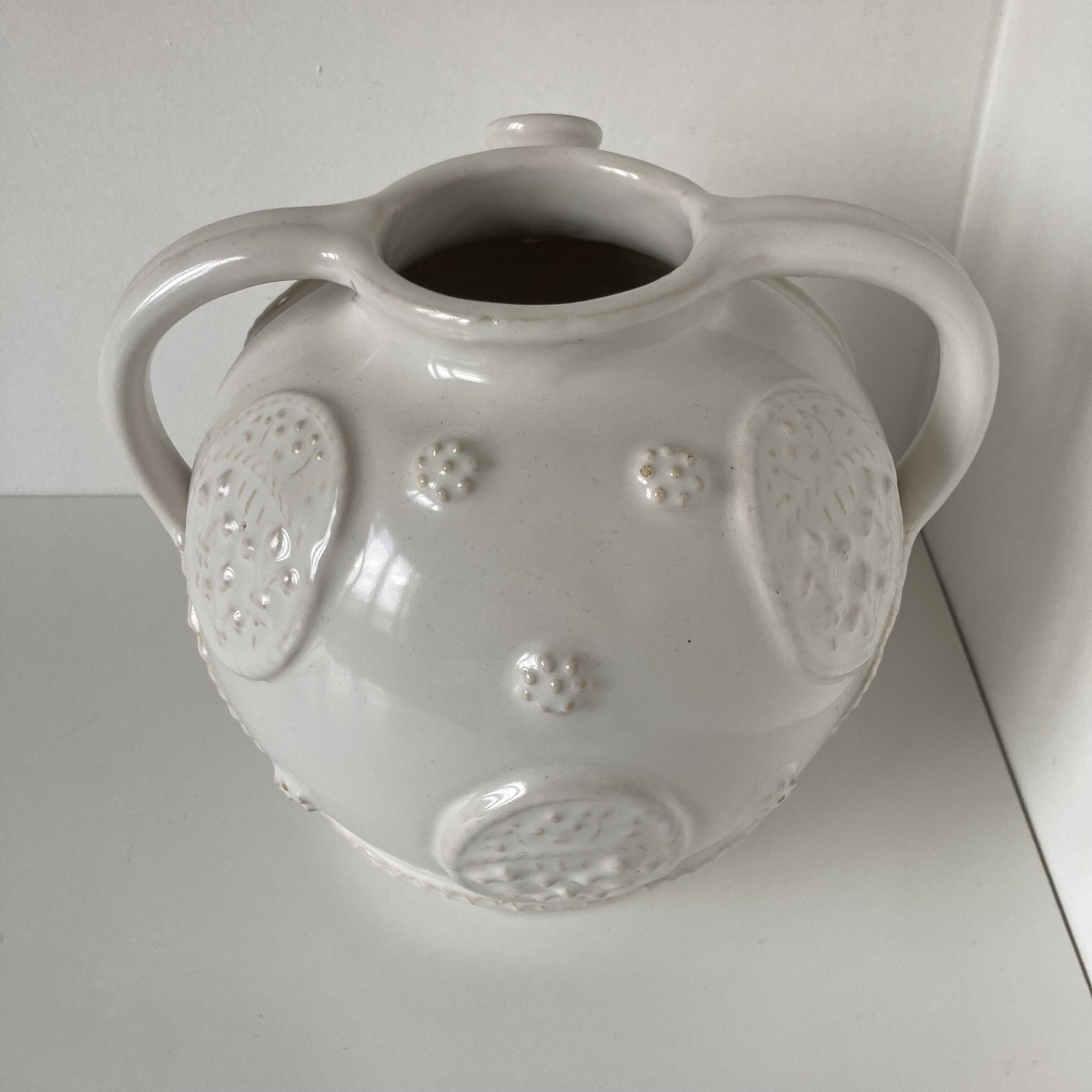Malicorne (Tessier workshop), beautiful jug that can be made into a faience vase.