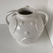 Malicorne (atelier Tessier), belle verseuse pouvant former vase en faïence