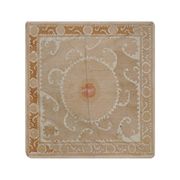 Vintage Turkish hand-knotted rug 141x146 cm