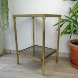 Brass and smoked glass harness 1970