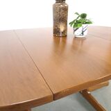 Ronde uitschuifbare eettafel Thonet