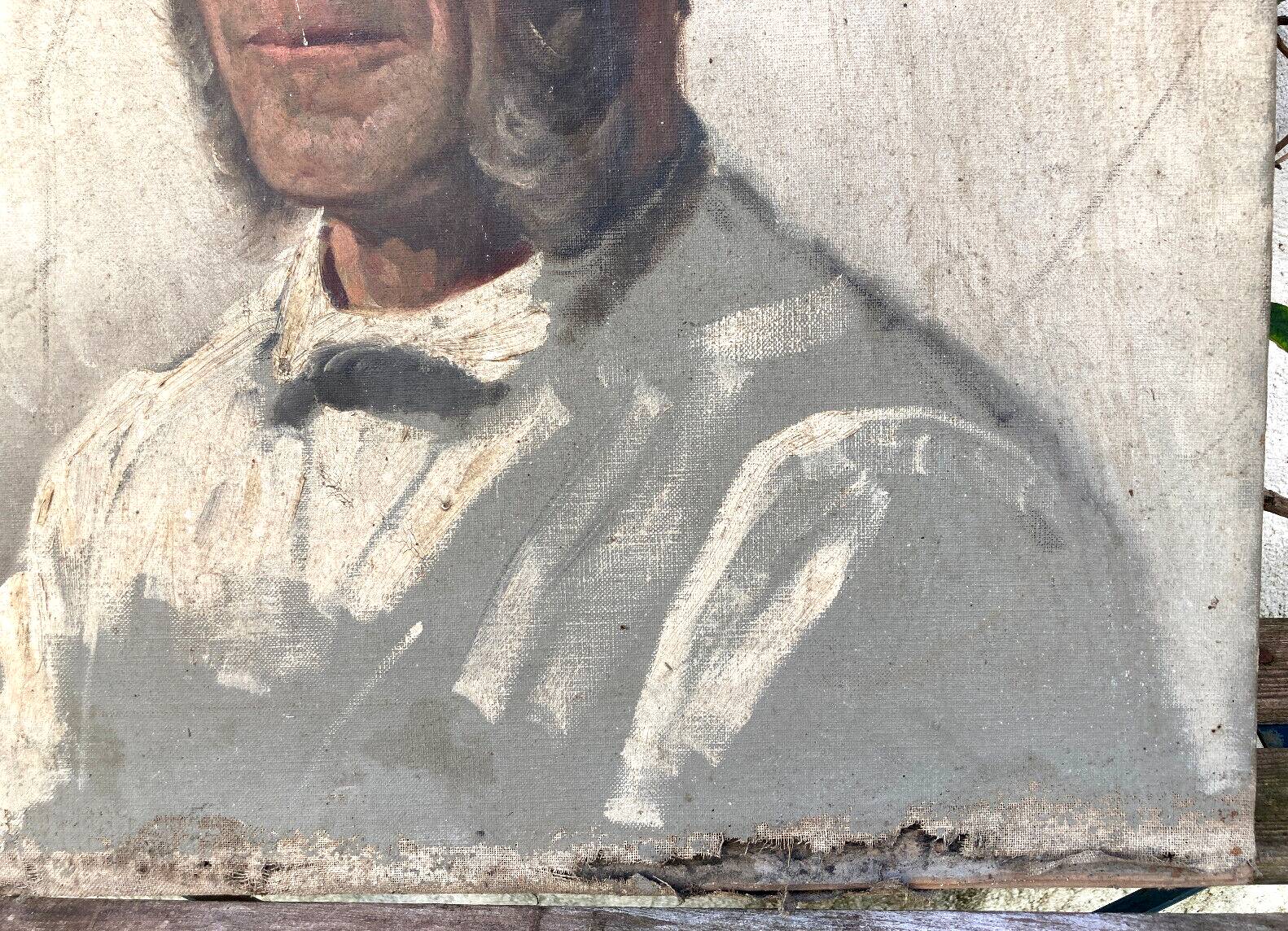 Old portrait of a man with a rouflaquettes