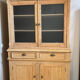 Solid wood display cabinet