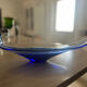 Bol décoratif en cristal bleu cobalt BAYEL