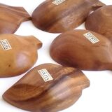 Vintage wooden cups 12 & 15cm