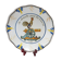 Geo Matel earthenware plate copy of old Nevers model 'I sing for freedom'