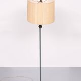 Classic Green color wooden floor lamp 1950s France