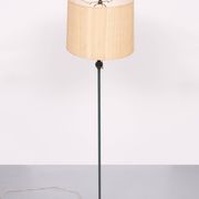 Classic Green color wooden floor lamp 1950s France