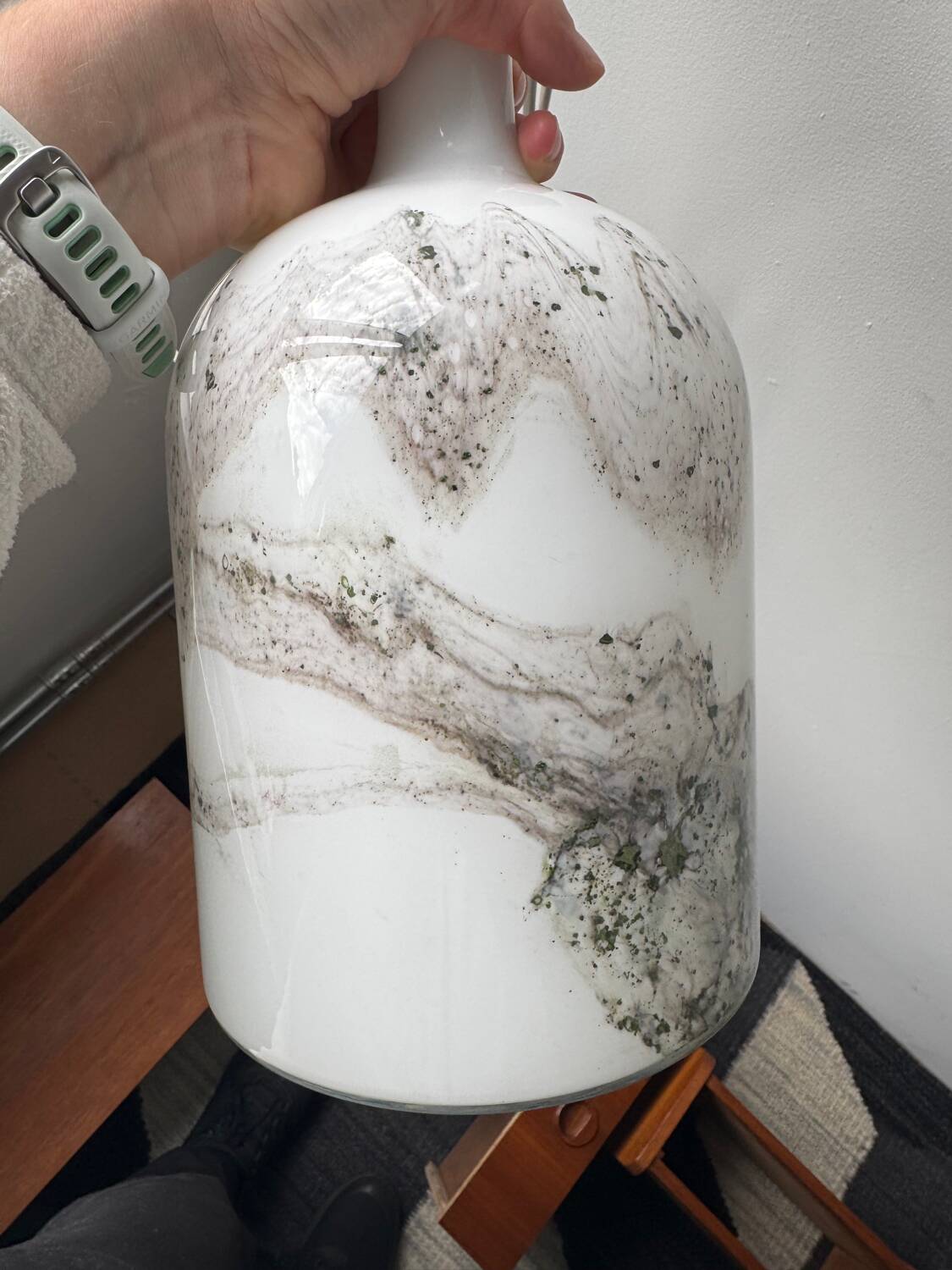 Lampe de table danoise vintage "Symmetric" par Michael Bang pour Holmegaard