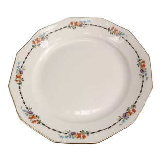 Plat rond 29 cm en porcelaine de Limoges Haviland