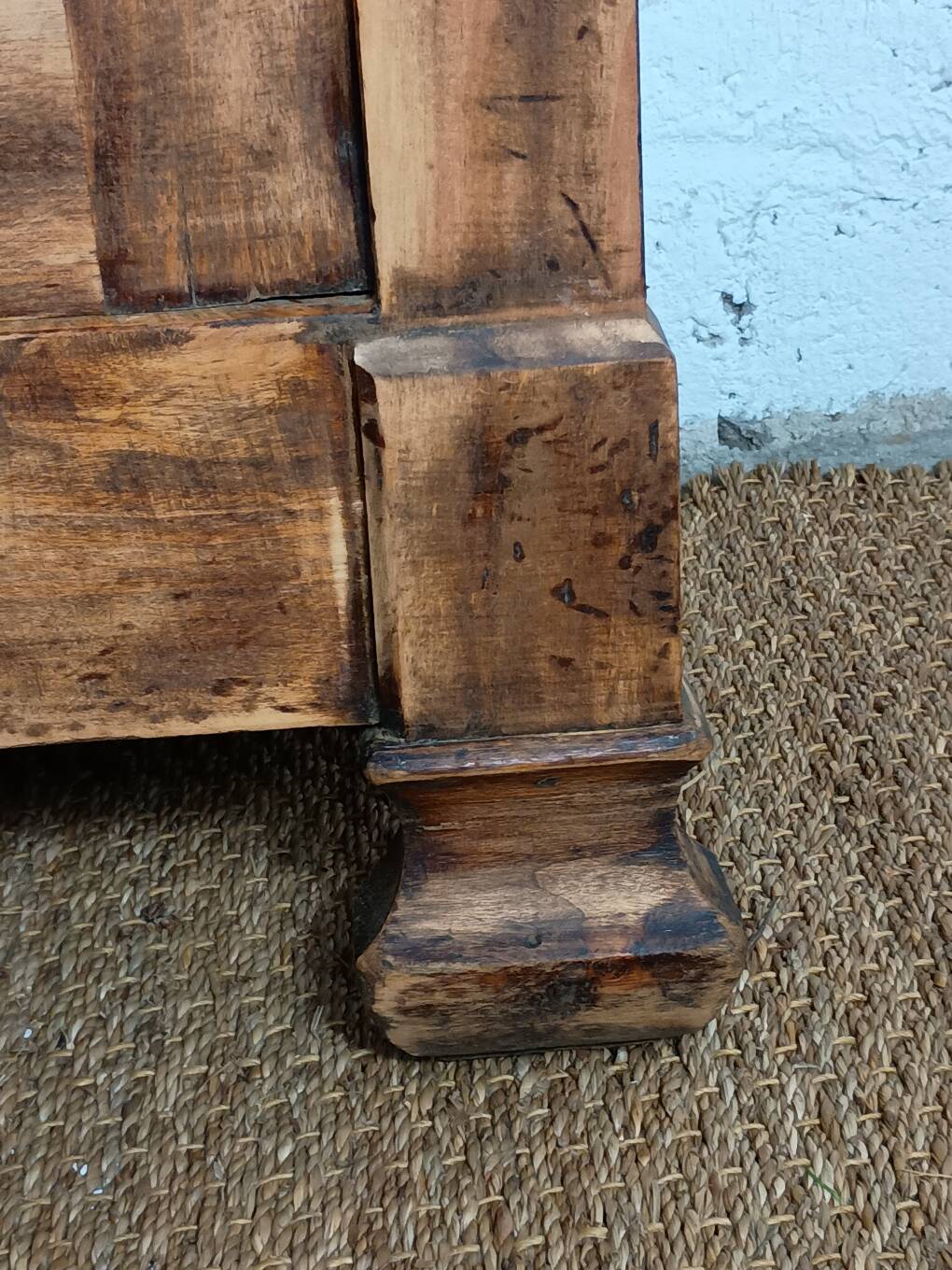 Vintage Parisian buffet in fir wood