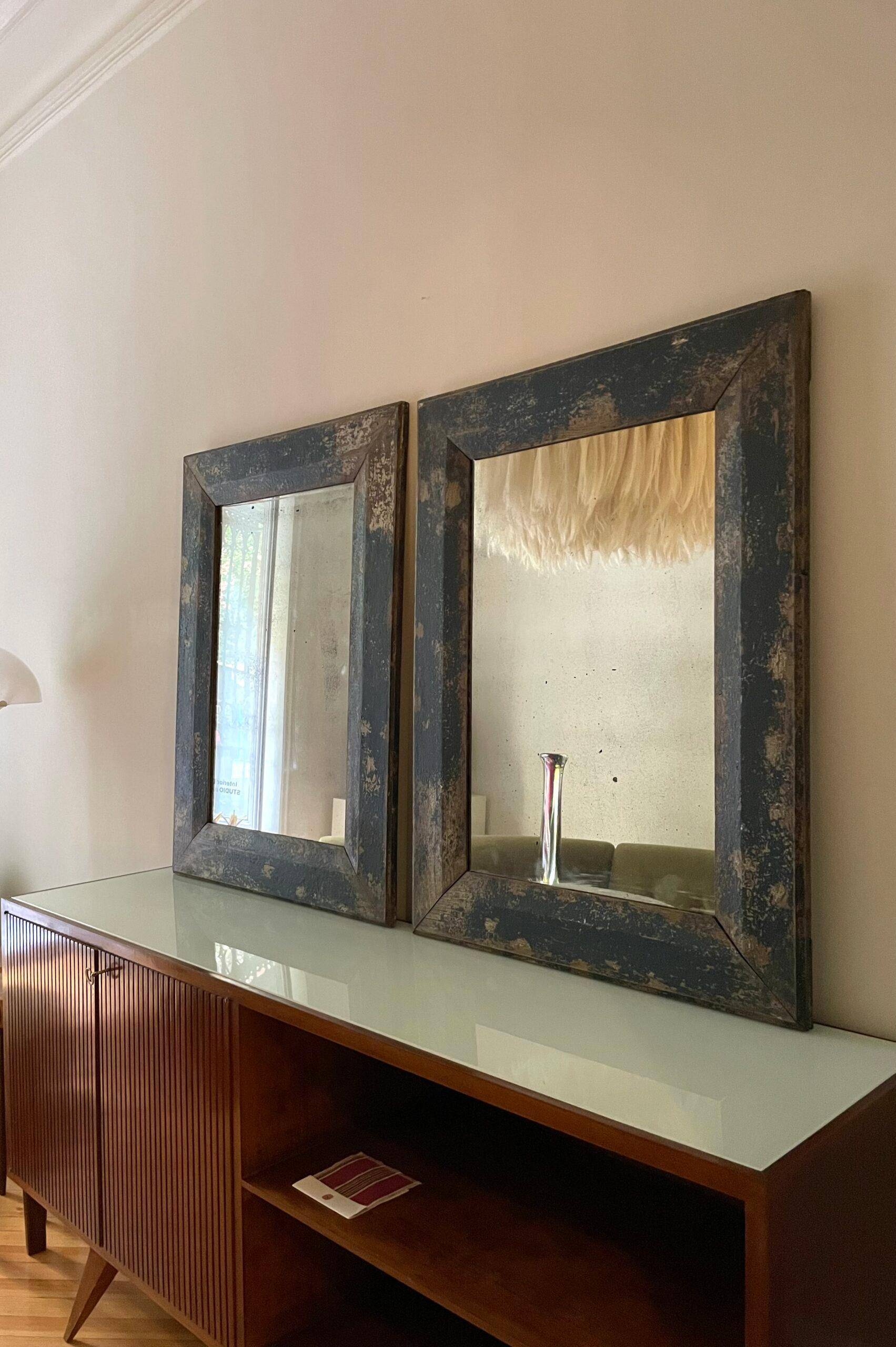 Pair of 18th century Italian mirrors