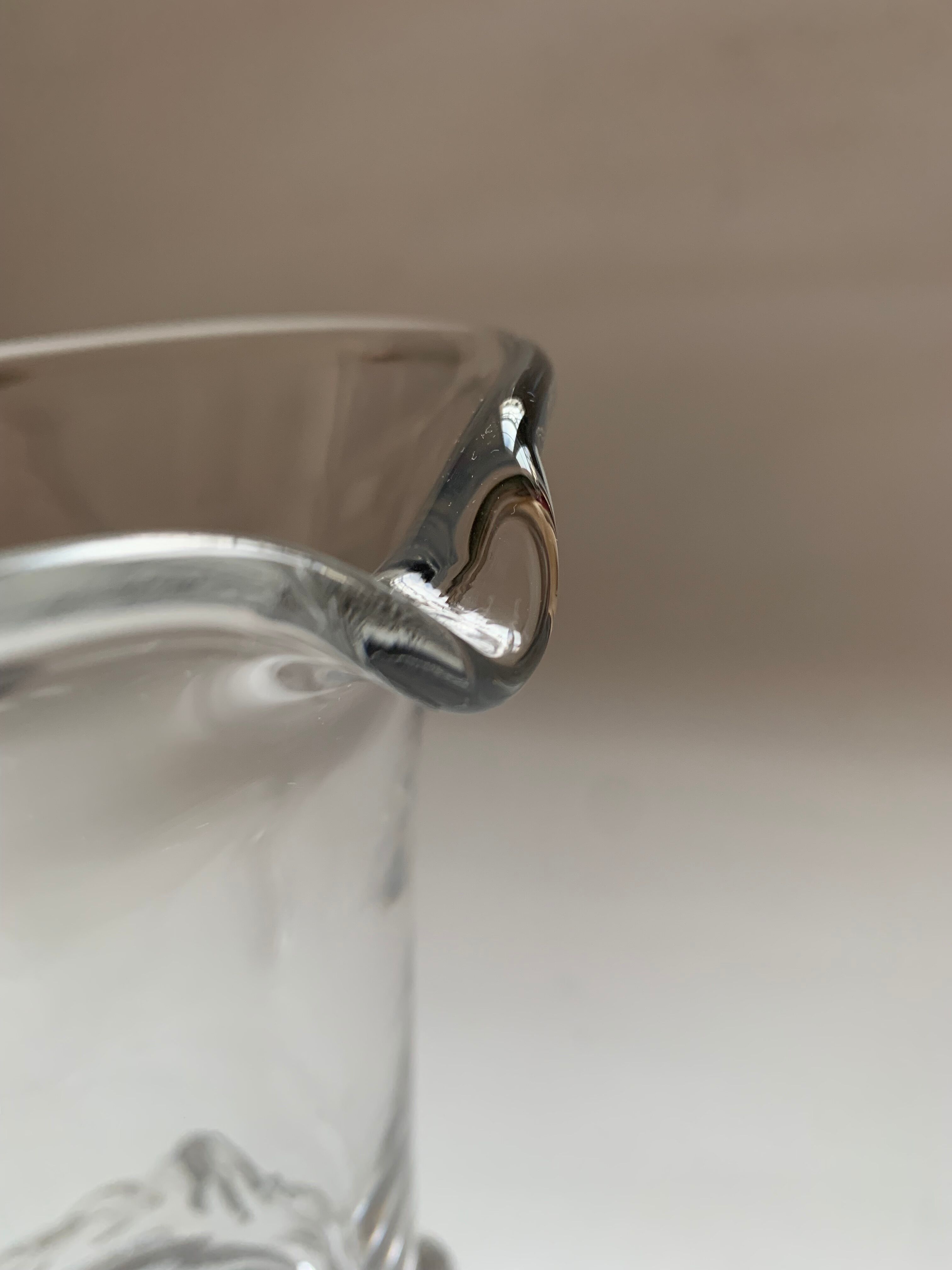 Pichet à eau en cristal de Daum, modèle Sorcy