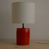 Red ceramic lamp