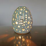 Pale blue open lamp 60 70 years