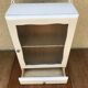 Old-wood white glass door -50s vintage drawer