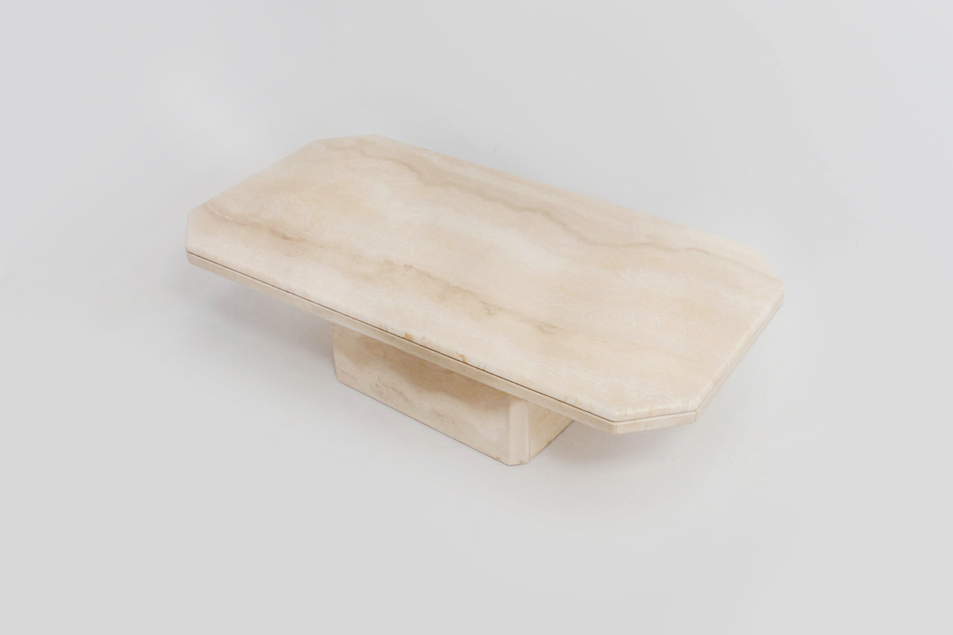 Vintage italian travertine coffee table