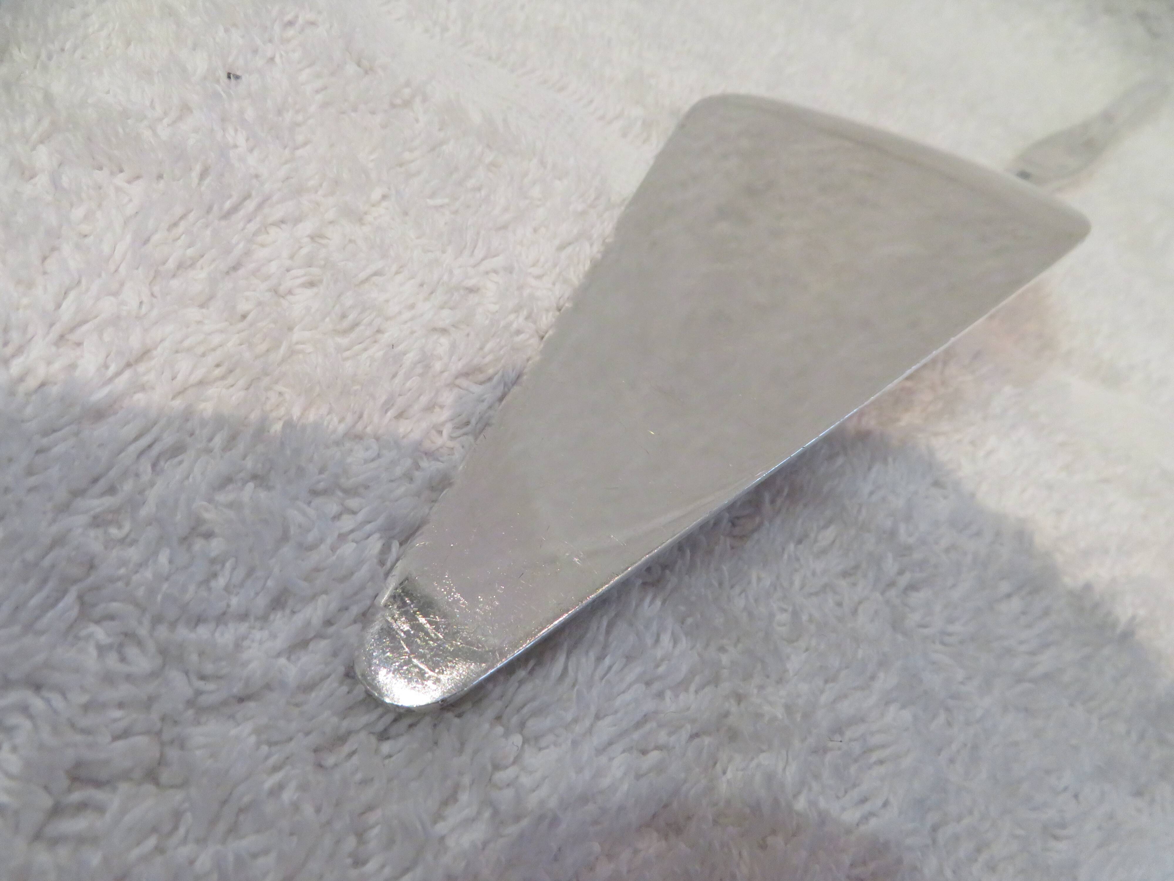 Christofle Duo silver plated pie server with small oxidations