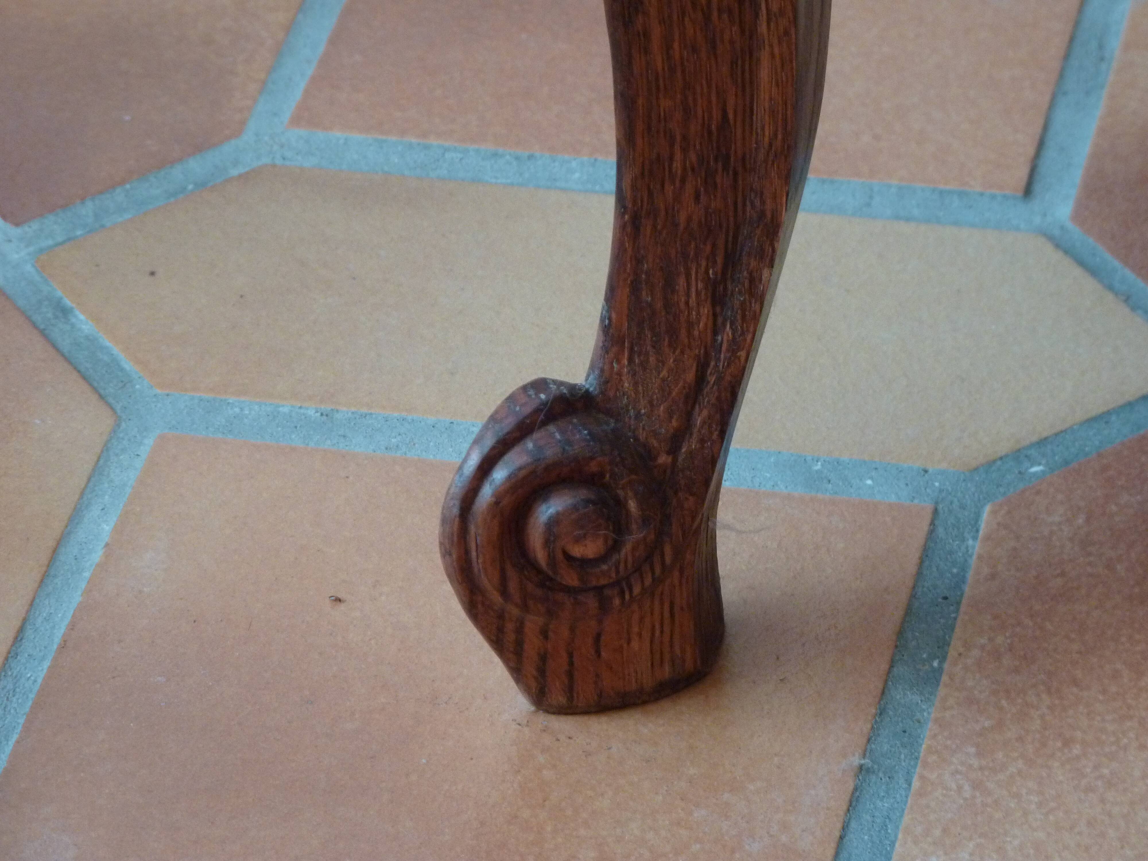 Table en chêne style Louis xv