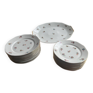 Lot assiettes plates, - plat