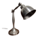 Vintage industrial pewter desk lamp