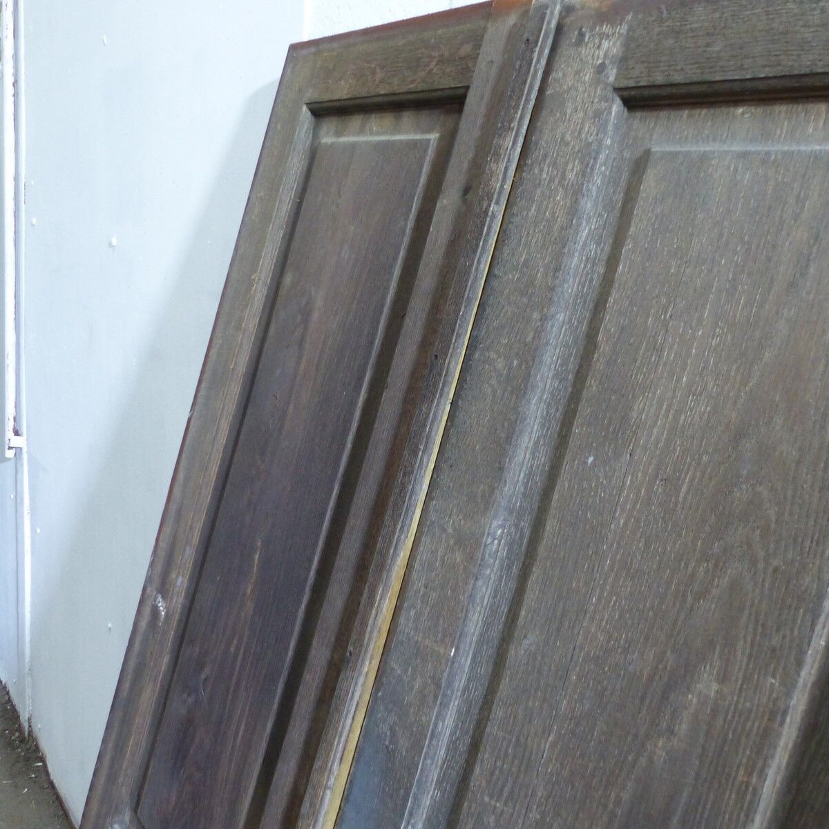 Oak entrance door on hinges L 130 x H 200 cm