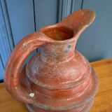 Terracotta pitcher popular art jug 20th century
