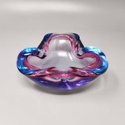 1960s Gorgeous Blue and Pink Ashtray or Catchall By Flavio Poli for Seguso