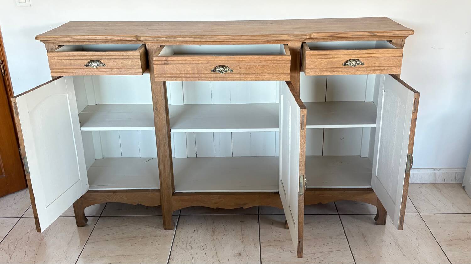 Massive oak sideboard