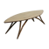 Mid century style curved american nut coffee table