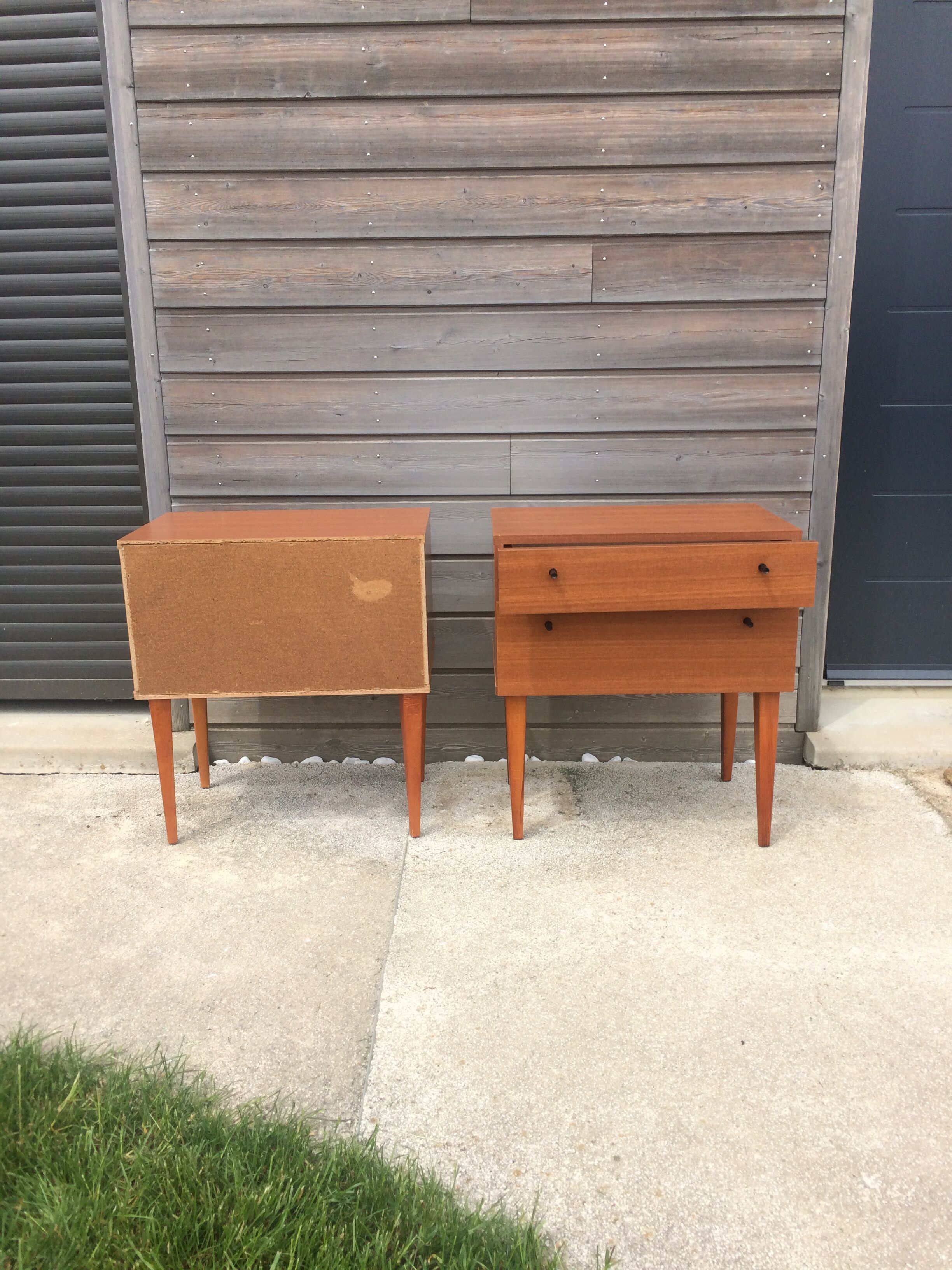 Pair of nightstands vintage of the 1950s