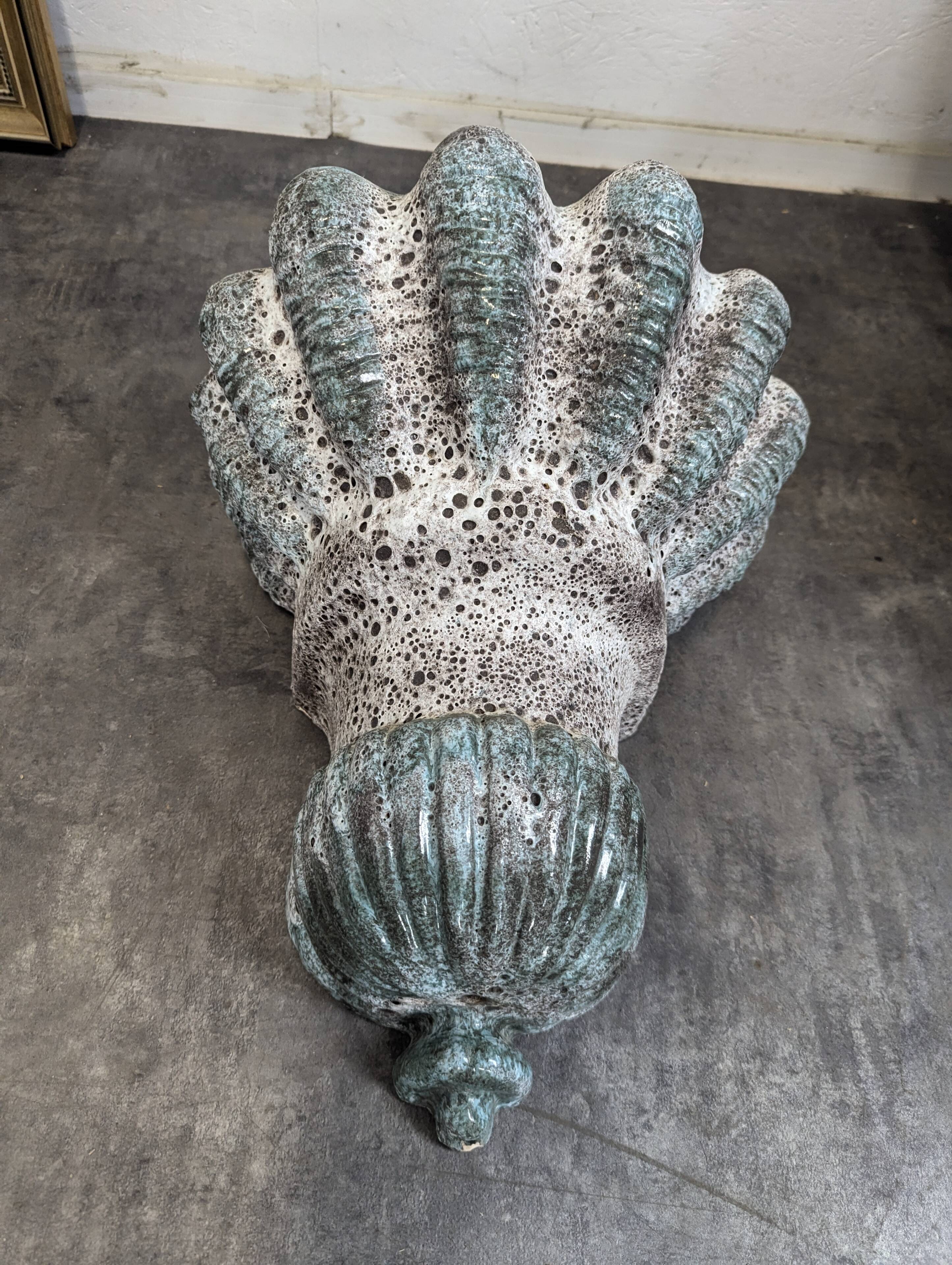 Glazed ceramic fountain from the 1970s.