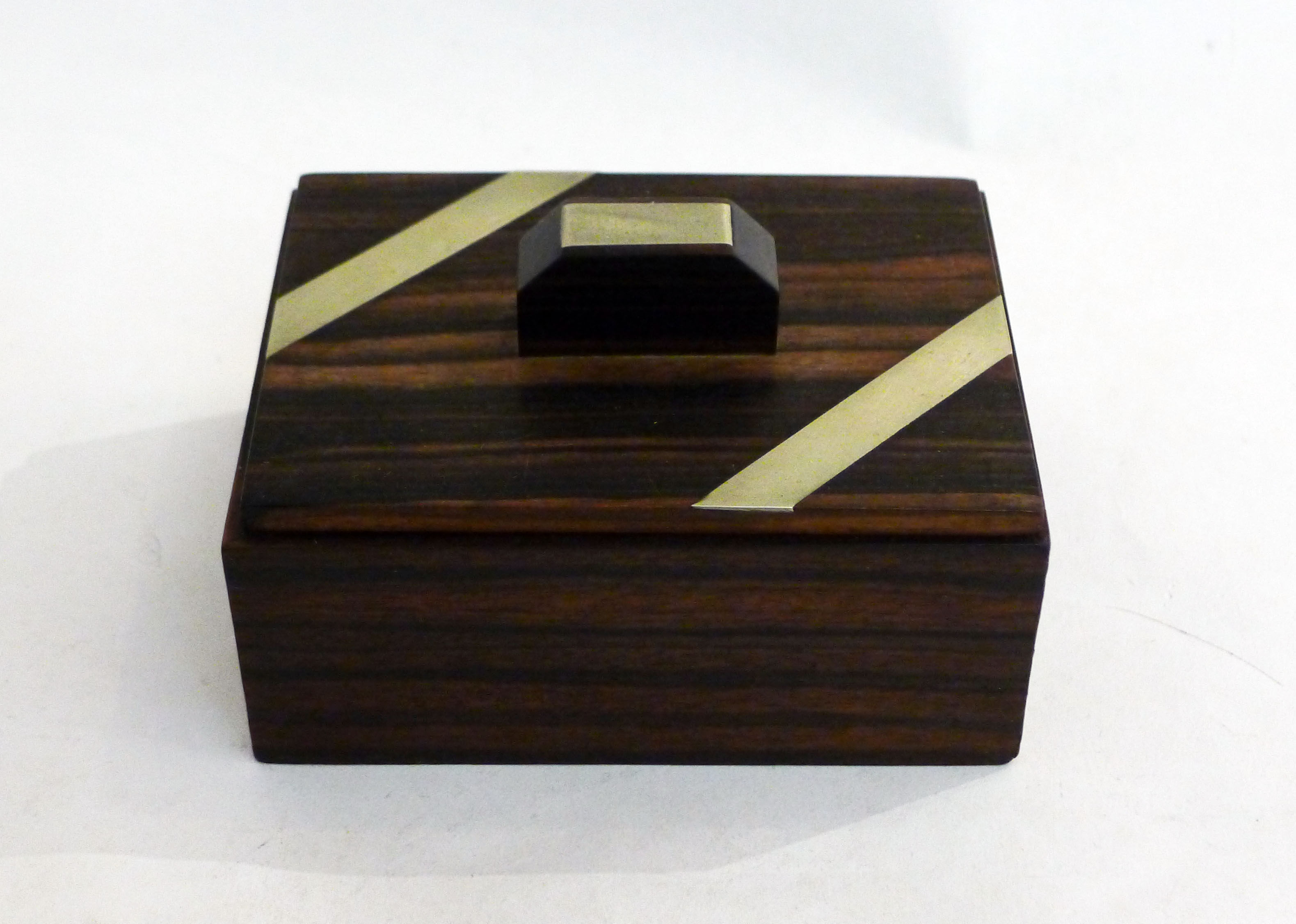 Macassar ebony art deco box