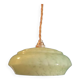 Suspension lampshade corole glass Clichy pale green