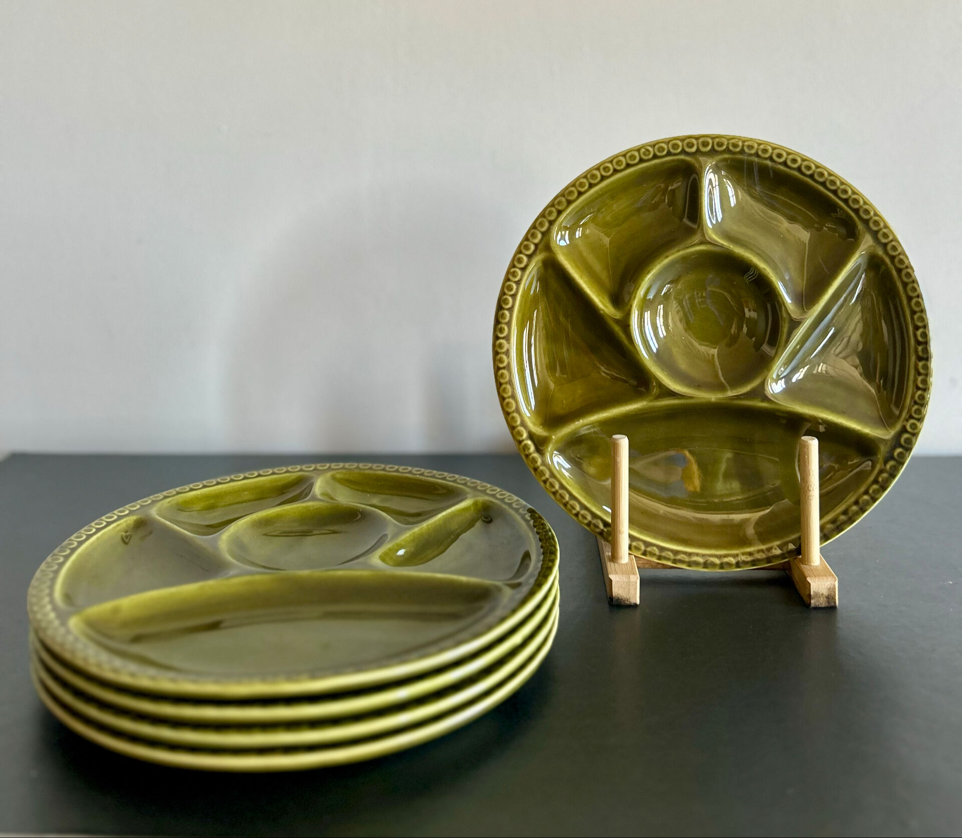 Assiettes en faïence Gien