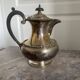 Antique Silver-Plated Metal Teapot English Sheffield