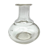 Transparent molded glass vase