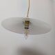Vintage white opaline pendant light