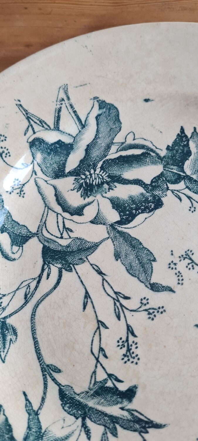 Serving dish in iron earth