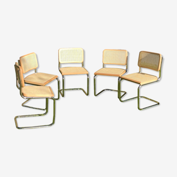 Série de 5 chaises de Marcel Breuer