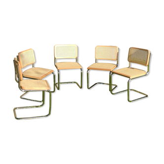 Series of 5 chairs by Marcel Breuer
