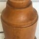 Turned wooden lamp