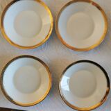 Set of 4 cups with bowl