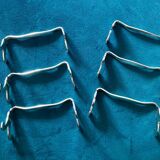 6 Christofle silver-plated metal knife rests