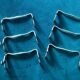 6 Christofle silver-plated metal knife rests