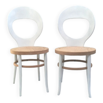 Paire de chaises vintage modèle "mouette" de chez Baumann 1950