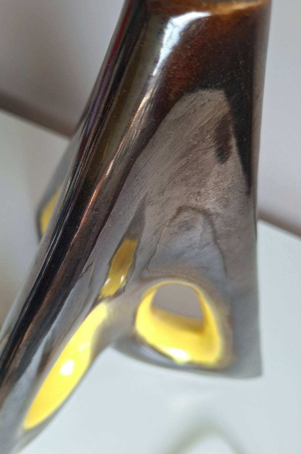 Vintage ceramic lamp, antique lighting fixture