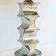 Vintage living room lamp pewter base, Italy 60s