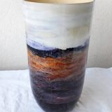 Signed glass vase